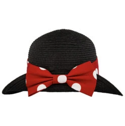 Disney Straw Fedora - Minnie Mouse With Bow - Youth