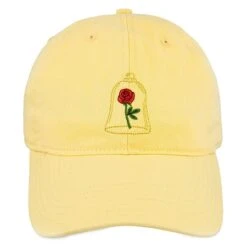 Disney Hat - Baseball Cap - Beauty And The Beast Enchanted Rose