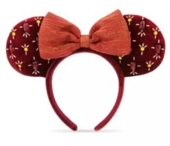 Disney Ears Headband - Holiday Minnie - Cranberry Red