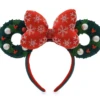 Disney Ears Headband - Minnie Mouse - Holiday Wreath