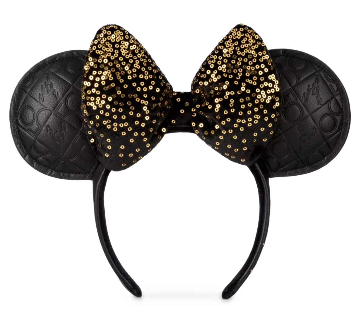 Disney Ears Headband - 50th Anniversary - Black & Gold 1 Disney Ears Headband - 50th Anniversary - Black & Gold