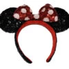 Disney Ears Headband - Minnie Mouse - Sequin Polka Dot Bow
